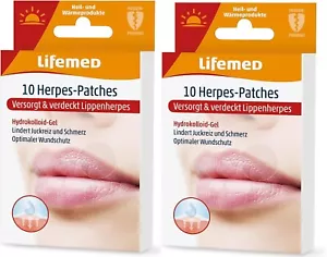 20 x Herpespflaster Herpes-Patch Lippen Herpesbläschen Transparent Lifemed - Bild 1 von 7