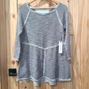 Neu mit Etikett Calvin Klein Performance schnelltrocknendes strukturiertes 3/4-Arm-Strickoberteil grau Größe L - Bild 1 von 16