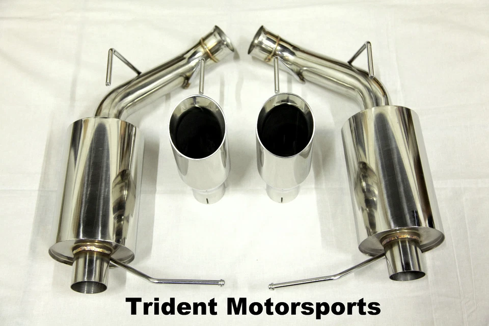 Trident Motorsports 11-14 福特野马 V6 3.7L 车轴背消声器排气 TW 尖头 — 第 1/1 张图片