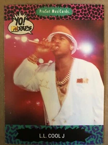 L.L. COOL J, PROSET MUSIC TRADING CARD #47 MTV RAPS 1991 - Foto 1 di 2