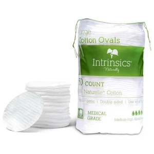 Intrinsics Large 3” Oval Cotton Pads 50 Count - Picture 1 of 1