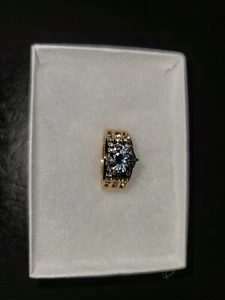 Women Fashion Jewelry Yellow Gold Plated Engagement Wedding CZ Ring Size 8 - Picture 1 of 4