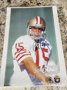 John Payne Autographed San Francisco 49ers 8X10 Signed Photo Auto - Picture 1 of 2