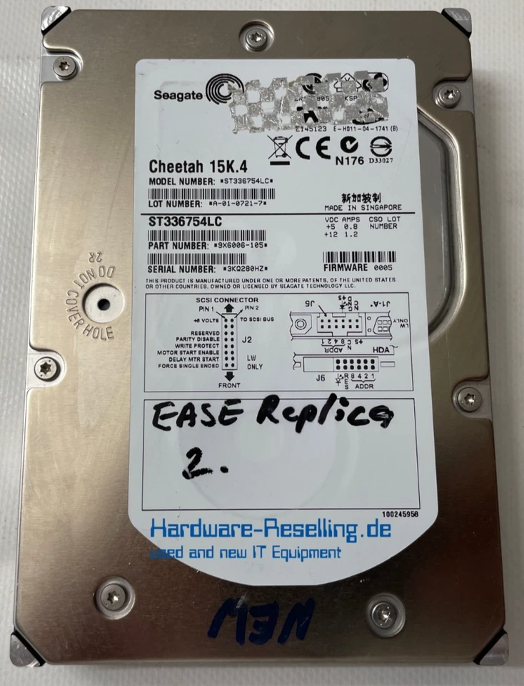 Seagate Cheetah 36GB 3,5" 15K RPM U320 SCSI ST336754LC 9X6006-105 - Bild 1 von 1