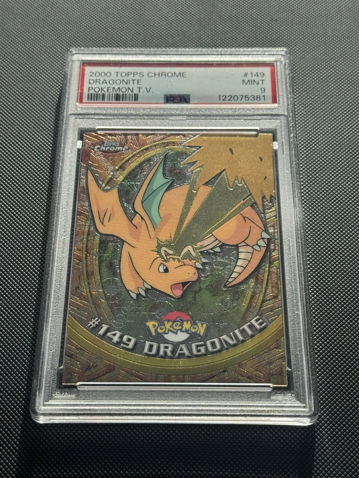 2000 Pokemon Topps Chrome Dragonite #149 - PSA 9 Mint - Image 1 of 2