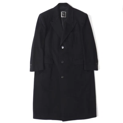 Excellent Christian Dior MONSIEUR Vintage Wool Cashmere Coat Black Men S 5-ZK005 - Image 1 of 4