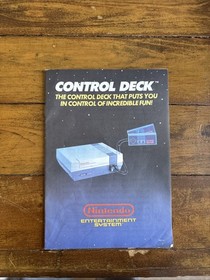 Consola Nintendo Control Deck Original NES Inserto Manual Solo