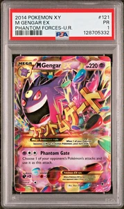 PSA 1 2014 Pokemon XY Phantom Forces Full Art M Mega Gengar EX 121/119 Secret - Picture 1 of 2