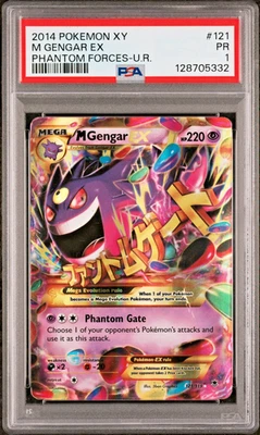 PSA 1 2014 Pokemon XY Phantom Forces Full Art M Mega Gengar EX 121/119 Secret - Image 1 of 2