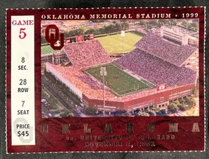 2002 Oklahoma Sooners Colorado Buffaloes Football Ticket Stub Memorial Stadium - Picture 1 of 2