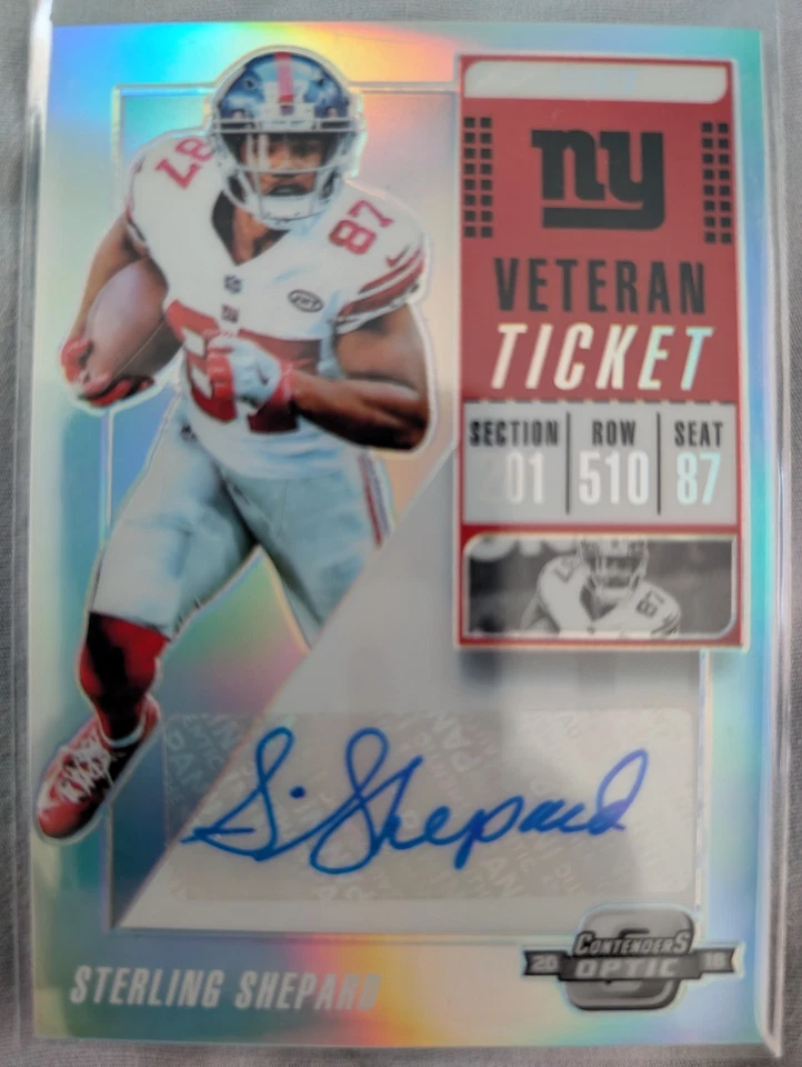 Карта STERLING SHEPARD 2018 Panini Optic Contenders с автографом 25/25 PWE - Изображение 1 из 1