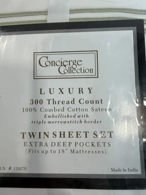Juego de sábanas dobles de lujo Concierge Collection Foto 1 de 4