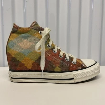 Converse x Missoni Chuck Taylor All Star Lux Mid Hidden 坡跟运动鞋女式 6 码 — 第 1/4 张图片