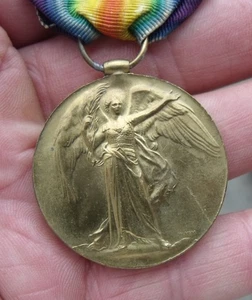 A WW1 CASUALTY VICTORY MEDAL, 275970 A. CPL. L. FRANKLIN. MANCH. R. MANCHESTER R - Picture 1 of 6