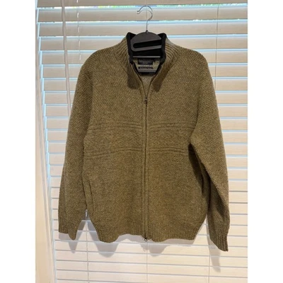 Pendleton Men's Medium Full Zip Wool Blend Cardigan Sweater Green Heather - Image 1 of 4