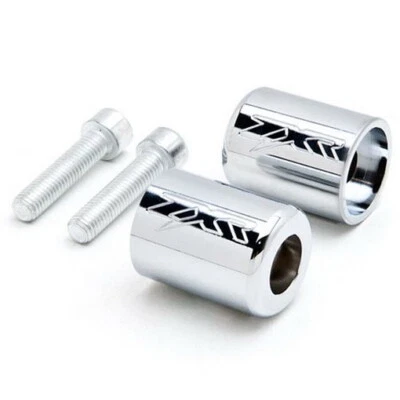 Extremos de barra Kawasaki Ninja 250R ZX6R ZX9R ZX14R extremos de manillar ZXR pulido grabado Foto 1 de 2