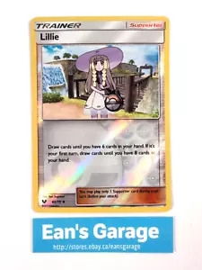 Pokemon Lillie Trainer 62/73 Shining Legends Holograma Inverso Poco Común - MN - Imagen 1 de 4