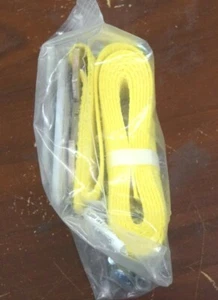 Cinghia Poliestere Giallo US Cargo Control Con Staffe di Montaggio Larghezza 2" - Foto 1 di 1