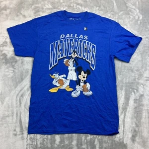 Junk Food x Disney Dallas Mavericks T-Shirt Herren Größe Large blau Mickey Goofy - Bild 1 von 7