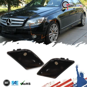 GTINTHEBOX SMOKE LENS SIDE MARKER LIGHTS FOR 2008-11 BENZ W204 C300 C350 C63 AMG - Bild 1 von 10