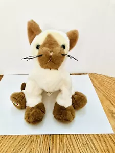 Webkinz Ganz Plush Siamese Cat HM160 No Code 8in - Picture 1 of 7