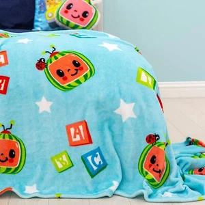 Cocomelon Fleece Blanket Bed Throw Matches Bedding Nursery Rhymes Youtube - Picture 1 of 3