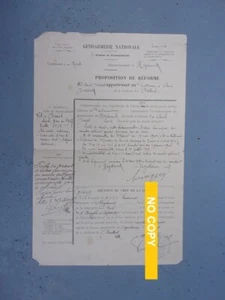 Document du 01/08/1907 GENDARMERIE NATIONALE Réforme d'un cheval - Hazebrouck 59 - Bild 1 von 1
