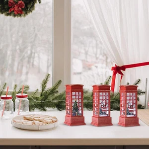 Christmas Snow Globe Lantern Cute Christmas Globes Glitter Lanterns brilliant - Picture 1 of 6