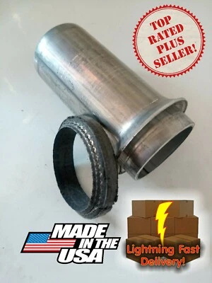 🔥2” Donut Gasket with Exhaust Pipe KIT- Repair End SB Chevy Ford GMC collector - Image 1 of 4