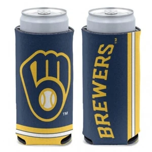 Milwaukee Brewers MLB Slim Can Cooler Two-Sided Design - Picture 1 of 1
