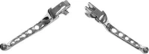 HD Chrome Cable Clutch Brake 5 Hole Lever Set Softail Deuce 07 - Picture 1 of 3