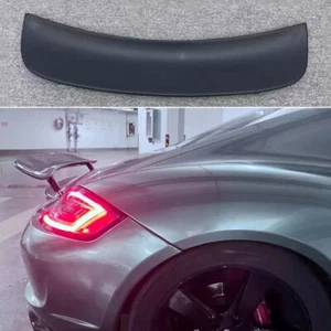 Matte Black Ducktail Spoiler Lip Rear Wing For 987 Porsche Cayman S 2006-2012 - Picture 1 of 6