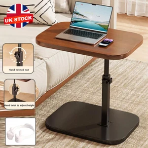 Adjustable C-Shaped Sofa Side End Table Coffee Laptop Table Living Room Bedroom - Picture 1 of 14