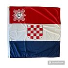 Croatia Flag 1941 - 1945 Croatian Flag Knitted Polyester  120 X 120Cm