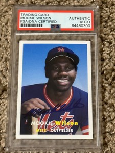 Topps Heritage Auto Mookie Wilson PSA DNA