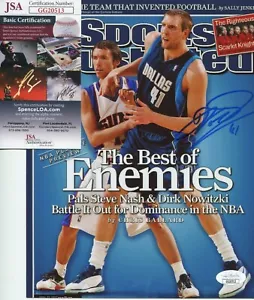 Dirk Nowitzki Dallas Mavericks JSA signed Sports Illustrated Cover 8x10 Foto SI - Bild 1 von 1