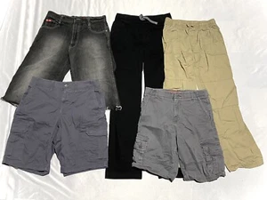 Boy Preteens Assorted Pants & Shorts Lot Sz 12/14 & 14/16 - Picture 1 of 11