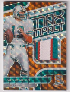 Dan Marino Spectra Max Impact Patch Prizm /10 Dolphins 🔥 Ultra Rare Short Print - Bild 1 von 2