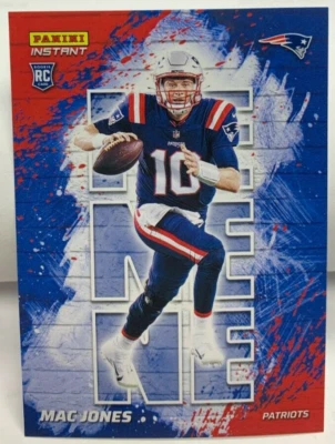 Mac Jones 2021 Panini Instant NFL My City RC #MC22 SP /1130 NEW ENGLAND PATRIOTS - Image 1 of 2