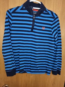 Chap Boy's Quarter Zip Polo Shirt 100% Cotton Size Large 14/16 - Picture 1 of 11