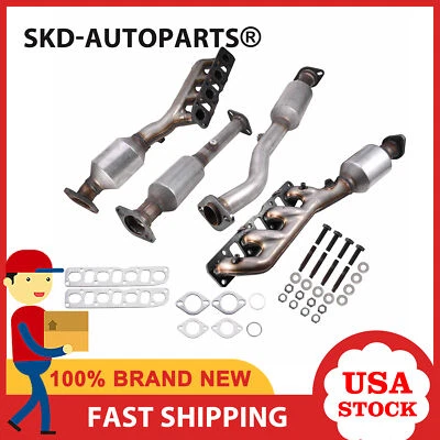 Catalytic Converters For 2004-2015 Nissan Titan 5.6L Front & Rear All 4 Manifold - Image 1 of 4