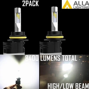 Alla Lighting LED 9007 Headlight Light Bulb,Super slim round top,No dark spot - Picture 1 of 11