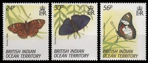 BIOT 1994 - Mi-N.o 155-157 ** - Estampillada sin montar o nunca montada - Mariposas / Mariposas - Imagen 1 de 1