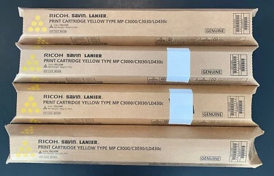Ricoh Savin Lanier Print Cartridges LOT 4 Yellow, 4 Magenta, 3 Cyan, 1 Black - Image 1 of 4