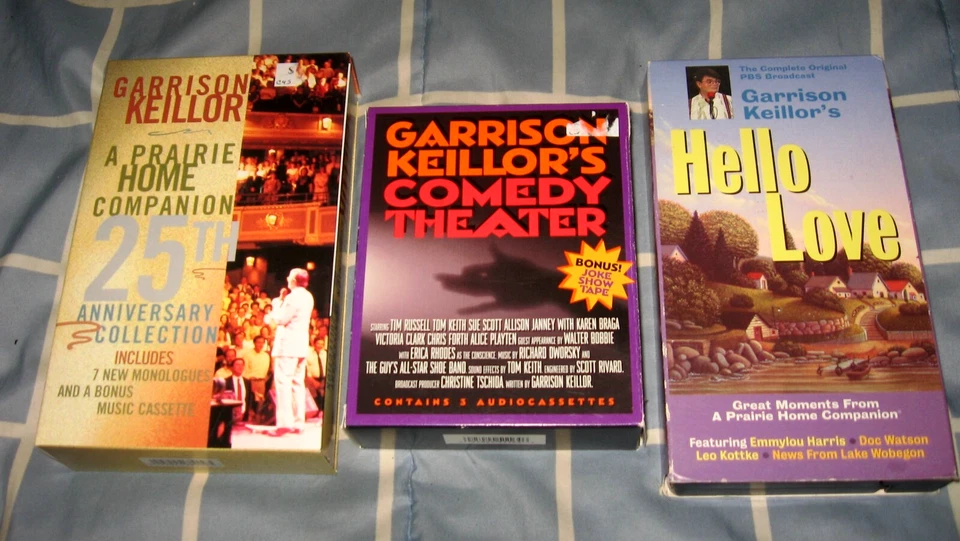 2 Garrison Keillor A Prairie Home Companion Cassette Box Sets + HELLO LOVE Vhs - Image 1 of 1