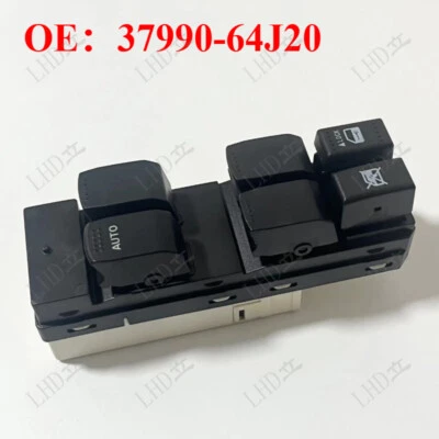 BOTÓN INTERRUPTOR VENTANA ELÉCTRICA 1 PIEZA para SUZUKI GRAND VITARA SX4 06-13 37990-64J20; Foto 1 de 4