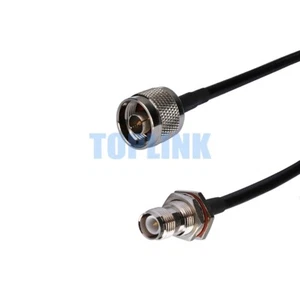 3ft N Male Plug to RP-TNC Female Jack (Male Pin) RF Pigtail Coax Cable KSR195 1M - Picture 1 of 3