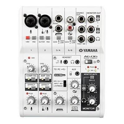 New YAMAHA 6Channel Web Casting Mixer 2Channel USB Audio Interface AG06 - Image 1 of 4