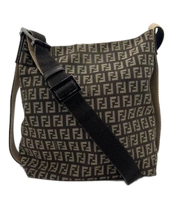 Bolso de Hombro FENDI Lona Calabacín FF Marrón Correa Ajustable USADO desde JP 11233 - Imagen 1 de 15