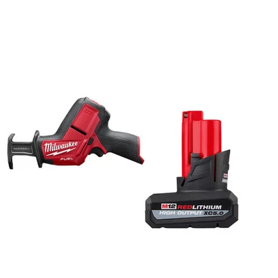Milwaukee 2520-20x5HO M12 FUEL 12V HACKZALL Recip Saw with 5AH Battery - Image 1 of 4